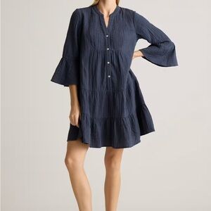 Quince Dark Blue Midi Dress